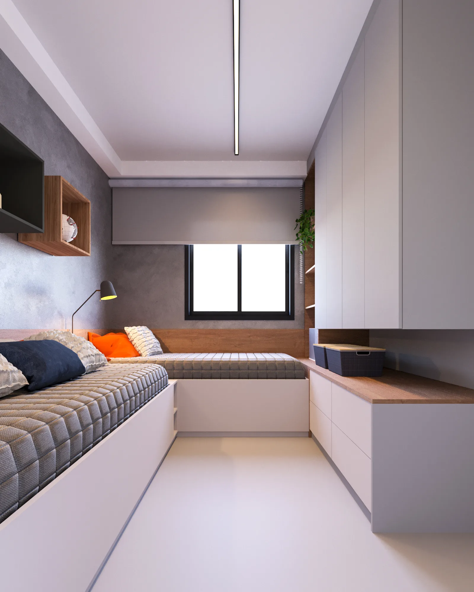 Perspectiva ilustrada do living